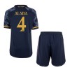 Maillot de Supporter Real Madrid Alaba 4 Extérieur 2023-24 Pour Enfant